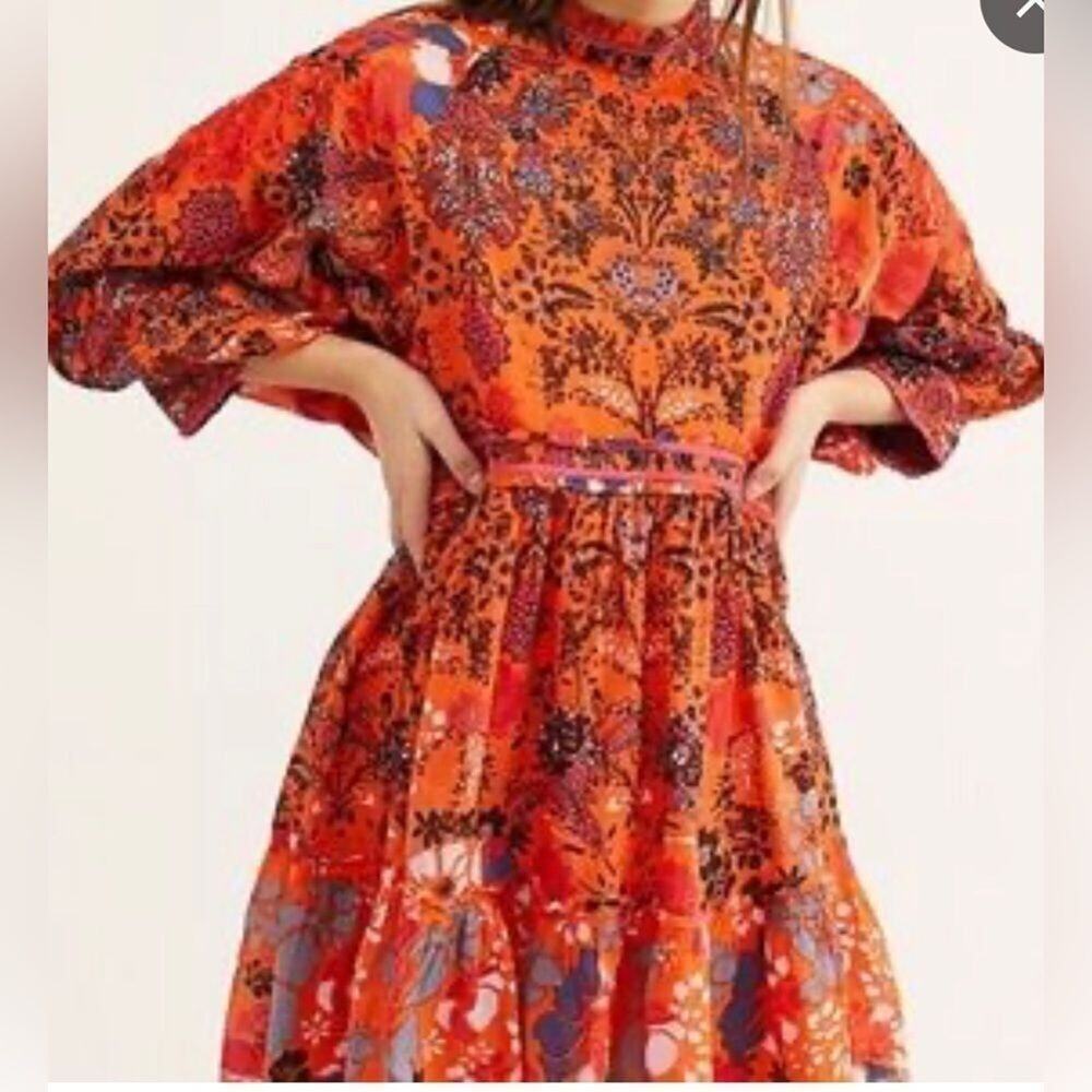 FREE PEOPLE ANTHROPOLOGIE NOUVEAU MINI DRESS‎ SIZE XS